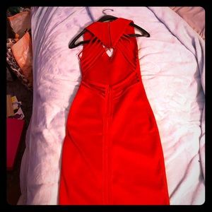 Beautiful Red Midi dress perfect for the evening.